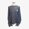 Afbeedling Adidas rso longsleeve tee hardloopshirt lange mouw geren donkergrijs/blauw