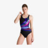 Adidas Arena flashing light badpak V back zwart/roze