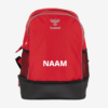 Afbeelding hummel sporttas brighton backpack rood met naam wit