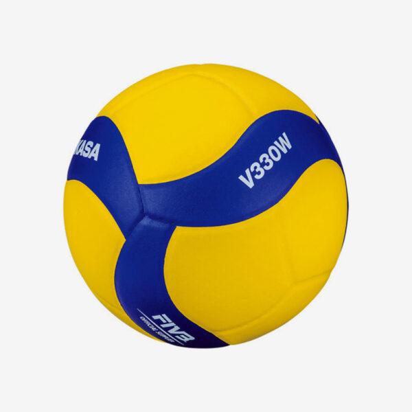 Afbeelding Mikasa V330W volleybal geel/blauw