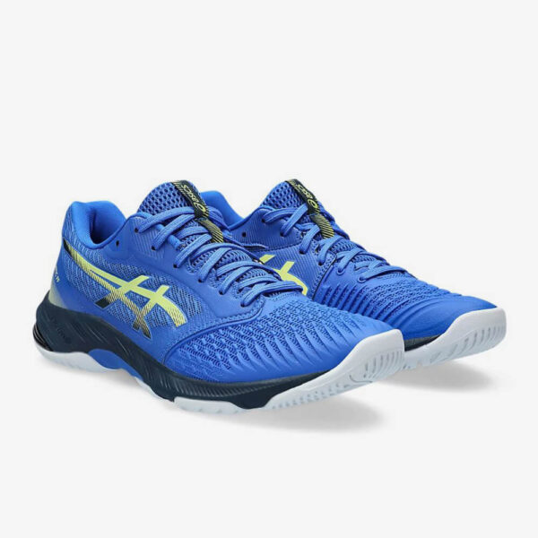 Afbeelding Asics Netburner ballistic FF 3 indoorschoenen heren blauw/geel