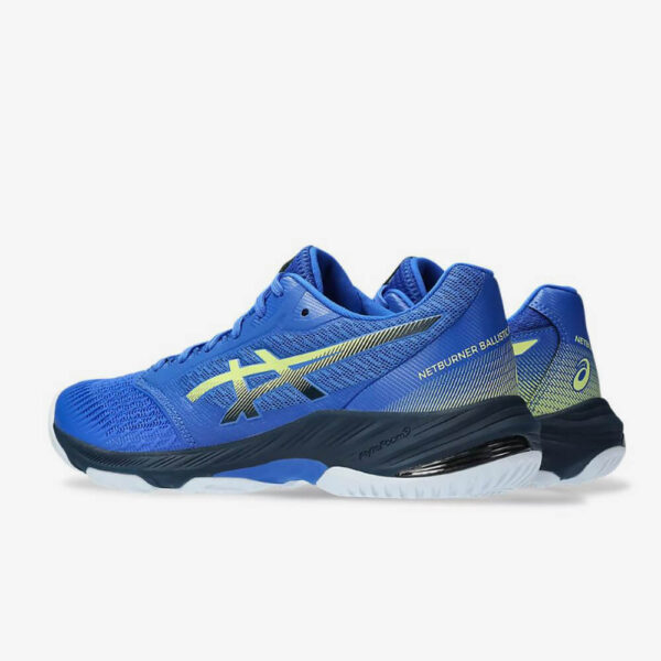 Afbeelding Asics Netburner ballistic FF 3 indoorschoenen heren blauw/geel