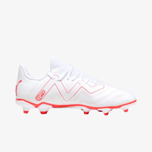 Puma Future Play FG/AG - Voetbalschoenen - Junior - Wit/Rood - Afbeelding 3