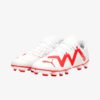 Afbeelding Puma future play FG/AG junior voetbalschoenen wit/rood