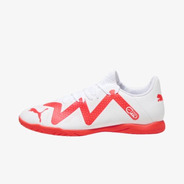 Afbeelding Puma future play IT zaalvoetbalschoen wit/rood