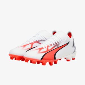 Afbeelding Puma Ultra Match fg/ag voetbalschoenen dames wit/roze