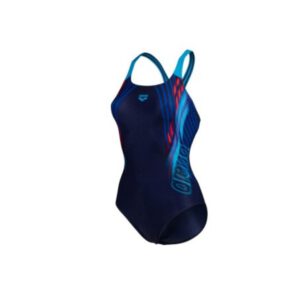 Afbeelding Arena W Swim Pro Back kleur navy multi navy turquoise