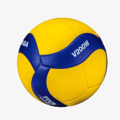 Afbeelding Mikasa Volleybal V200W geel/blauw