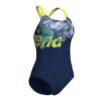 Afbeelding Arena splash point swim pro back badpak dames marine/zacht groen