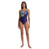 Afbeelding Arena splash point swim pro back badpak dames marine/zacht groen