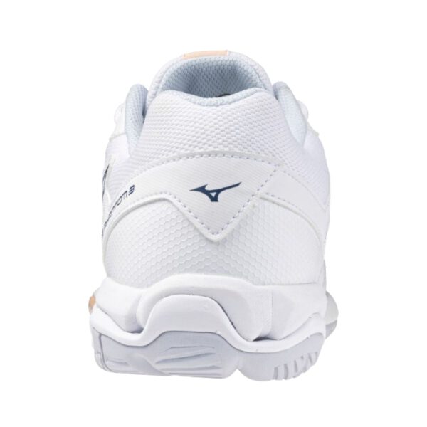 Mizuno Wave Phantom 3 – Handbalschoen - Dames- Wit/Perzik - Afbeelding 6