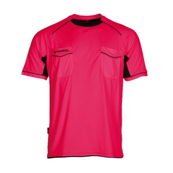 Stanno Bergamo Referee Shirt - Scheidsrechtershirt - Korte Mouw - Fuchsia - Afbeelding 6