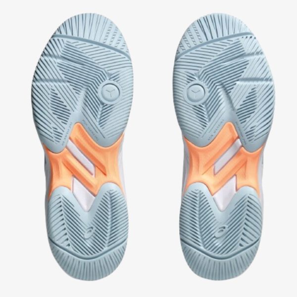 Asics Gel-Court Hunter 3- Indoorschoenen - Dames - Wit/Grijsblauw - Afbeelding 6