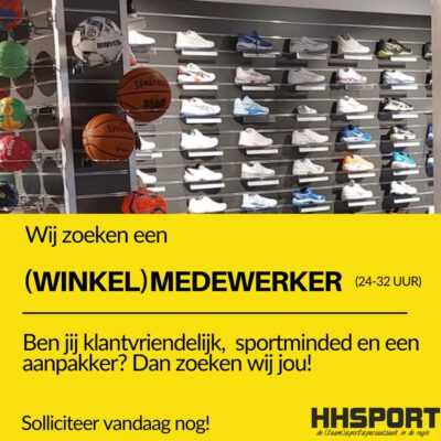 Afbeelding vacature tekst voor een winkelmedewerker