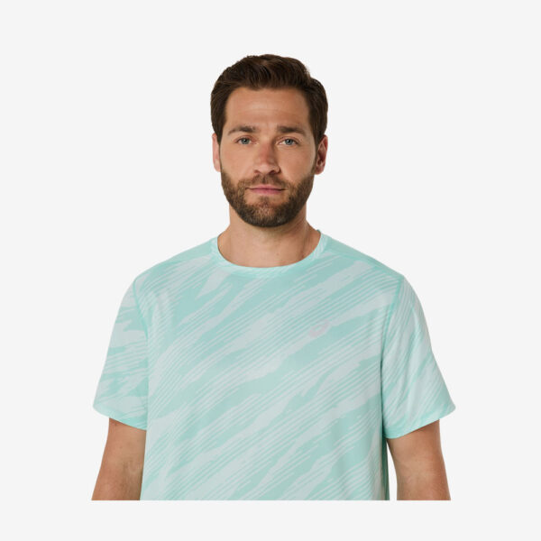 afbeelding Asics Core all over print sportshirt kleur goen heren