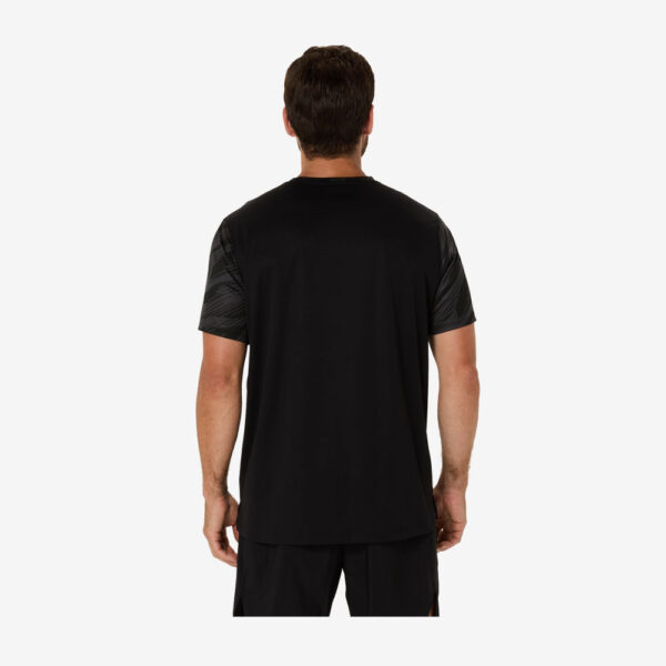 afbeelding Asics Core all over print sportshirt kleur zwart heren