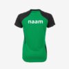 Afbeelding Hummel Authentic sportshirt dames groen/zwart met naam op achterzijde