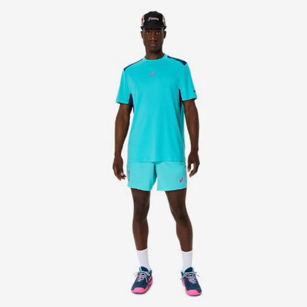 Asics Padel Court SS Top- Sportshirt - Lichtblauw - Heren - Afbeelding 2
