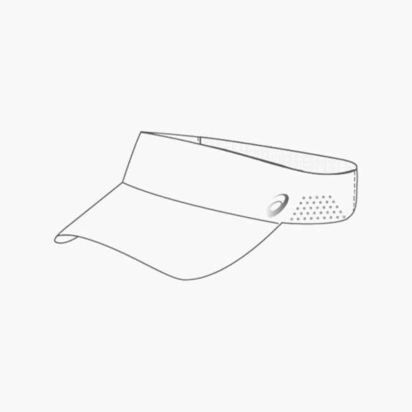 Zonnecap Visor- wit - Afbeelding 2