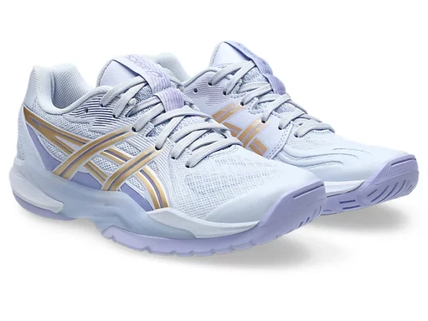 Asics Powerbreak FF- Indoorschoenen - Dames- lichtblauw/champagne - Afbeelding 3