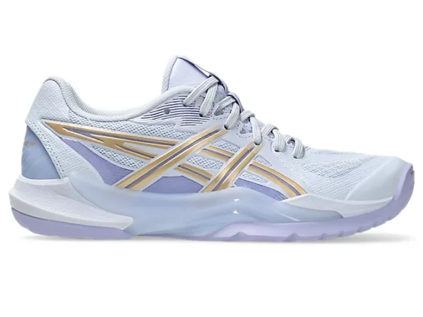 Asics Powerbreak FF- Indoorschoenen - Dames- lichtblauw/champagne