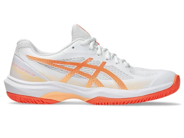 Asics Court Hunter FF - Indoorschoenen - Dames - wit/oranje