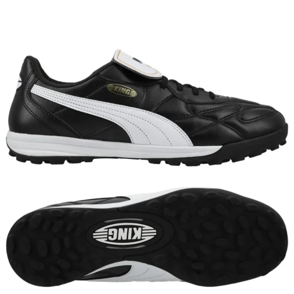 Puma King Match TOP TT - Voetbalschoenen - Senior - zwart/wit/goud - Afbeelding 4