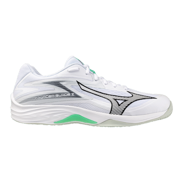 Mizuno Thunder Blade Z - Indoorschoenen - Unisex - Wit/Zwart/Frozen Emerald