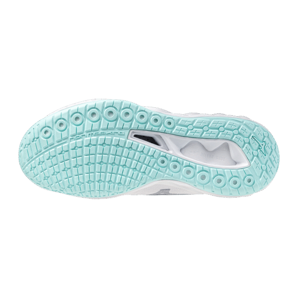 Mizuno Wave Luminous 3 - Indoorschoenen - Dames - Wit/Blauwe tint - Afbeelding 4