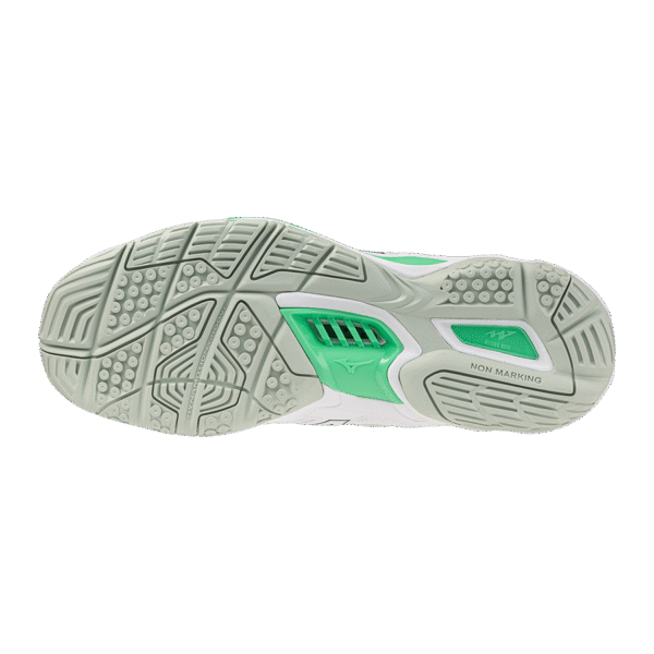Mizuno Wave Phantom 3 – Indoorschoen - Unisex - Wit/Zwart/Frozen Emerald - Afbeelding 3