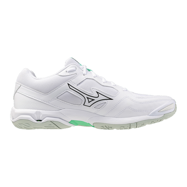 Mizuno Wave Phantom 3 – Indoorschoen - Unisex - Wit/Zwart/Frozen Emerald - Afbeelding 2