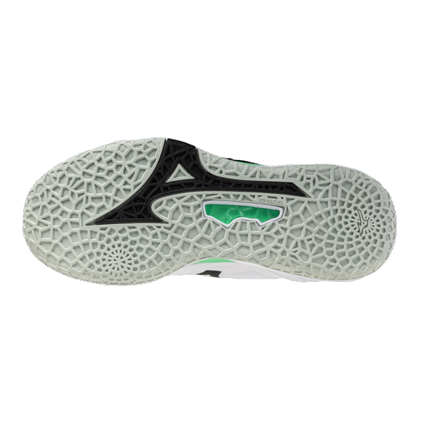 Mizuno Wave Stealth Neo 2 - Handbalschoenen - Heren- Wit/Zwart/Frozen Emerald - Afbeelding 4