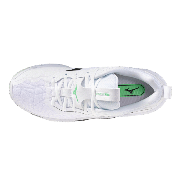 Mizuno Wave Stealth Neo 2 - Handbalschoenen - Heren- Wit/Zwart/Frozen Emerald - Afbeelding 2
