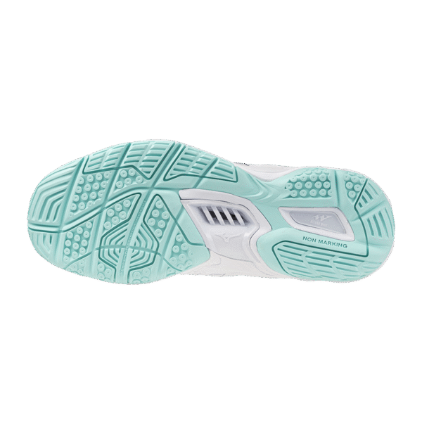 Mizuno Wave Phantom 3 – Handbalschoen - Dames- wit/lichtblauw - Afbeelding 4