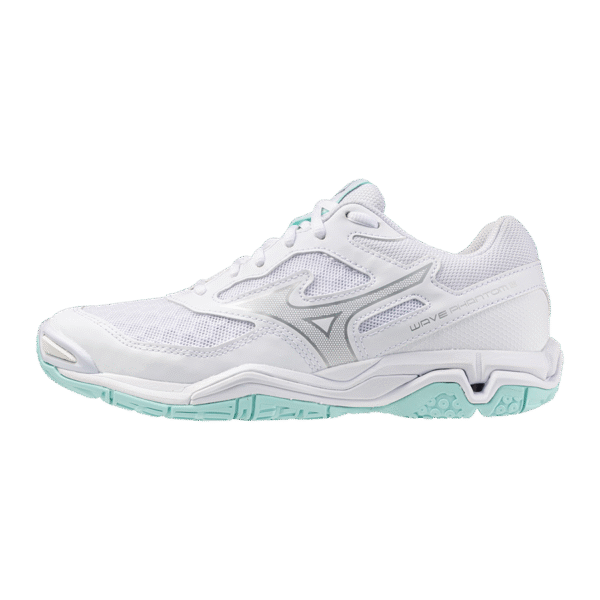 Mizuno Wave Phantom 3 – Handbalschoen - Dames- wit/lichtblauw - Afbeelding 5
