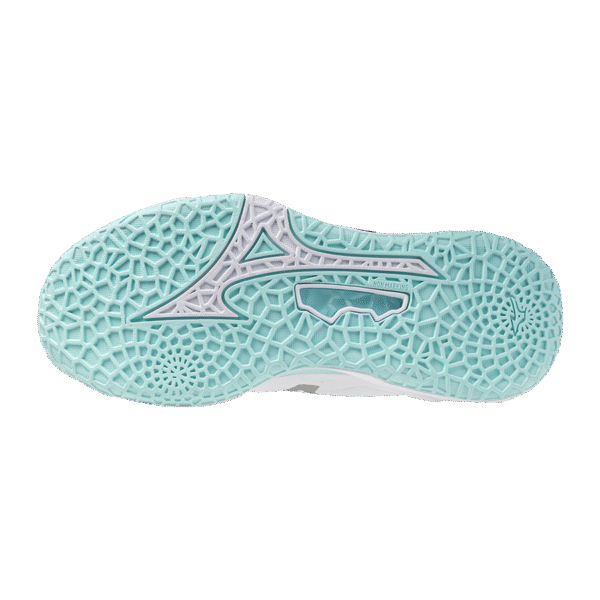 Mizuno Wave Stealth Neo 2  - Handbalschoenen - Dames- Wit/Blauwe tint - Afbeelding 3
