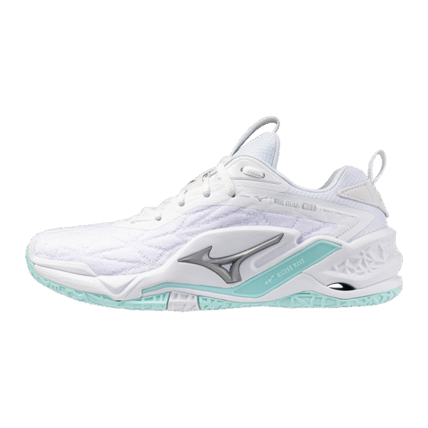 Mizuno Wave Stealth Neo 2  - Handbalschoenen - Dames- Wit/Blauwe tint - Afbeelding 5