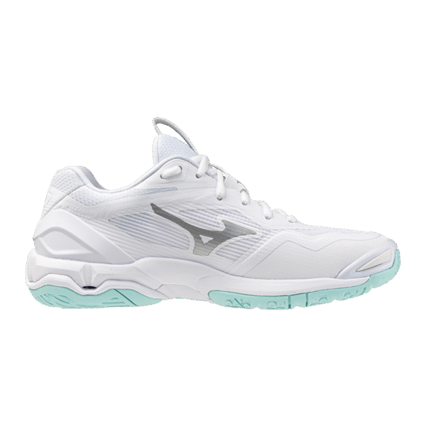 Mizuno Wave Stealth 6 WOS - Handbalschoenen - Dames - Wit/Blauw