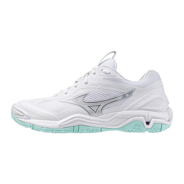 Mizuno Wave Stealth 6 WOS - Handbalschoenen - Dames - Wit/Blauw - Afbeelding 3