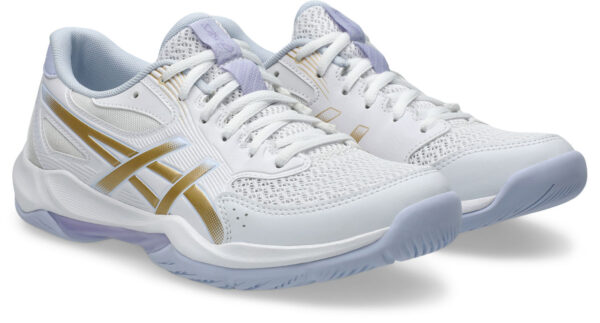 Asics Gel Rocket 12 - Indoorschoenen - Dames - Wit/Champagne