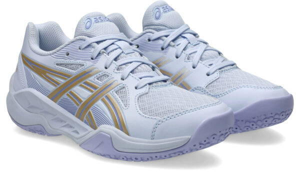 Asics Gel Powerbreak - Indoorschoenen - Junior - Lichtblauw/Champagne