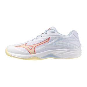 Mizuno Thunder Blade Z - Indoorschoenen - Dames - Wit/Lichtblauw/Geel