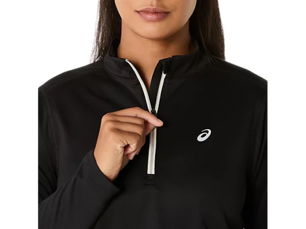 ASICS ICON 1/2 ZIP LS TOP - Hardloopjas - Dames - Zwart - Afbeelding 2