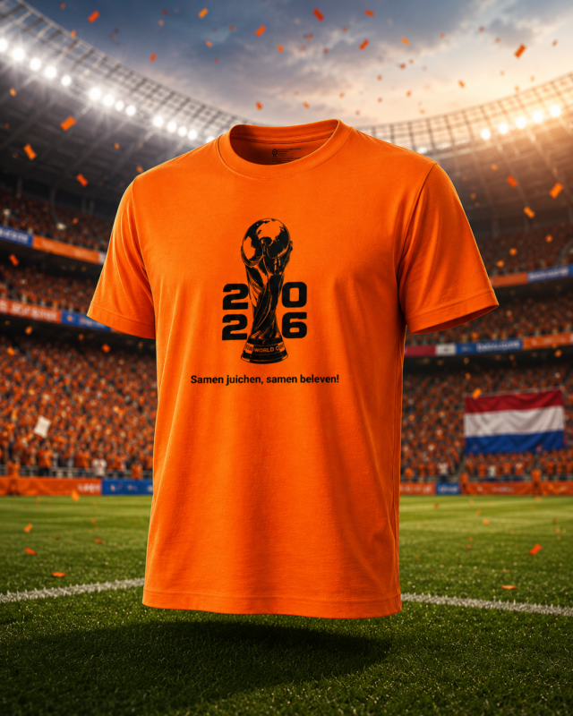 Wk voetbal 2026 fan shirt met eigen naam dames