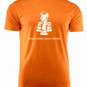 Alternative view of WK Voetbal - Fan Shirt - Junior - Oranje - Met Eigen Naam